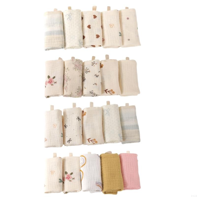 Skincare Newborn - 5Pcs/set Cotton Baby Burp Cloths Soft