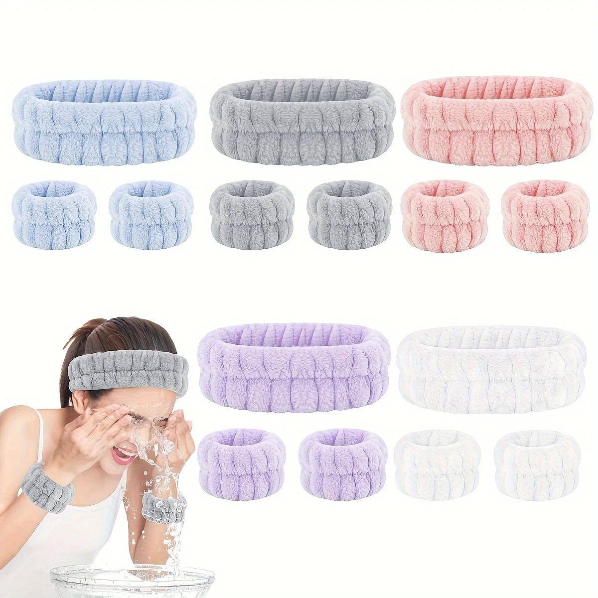 Skincare Viral Tiktok - Coral Velvet Facial High-elastic Makeup Hairband