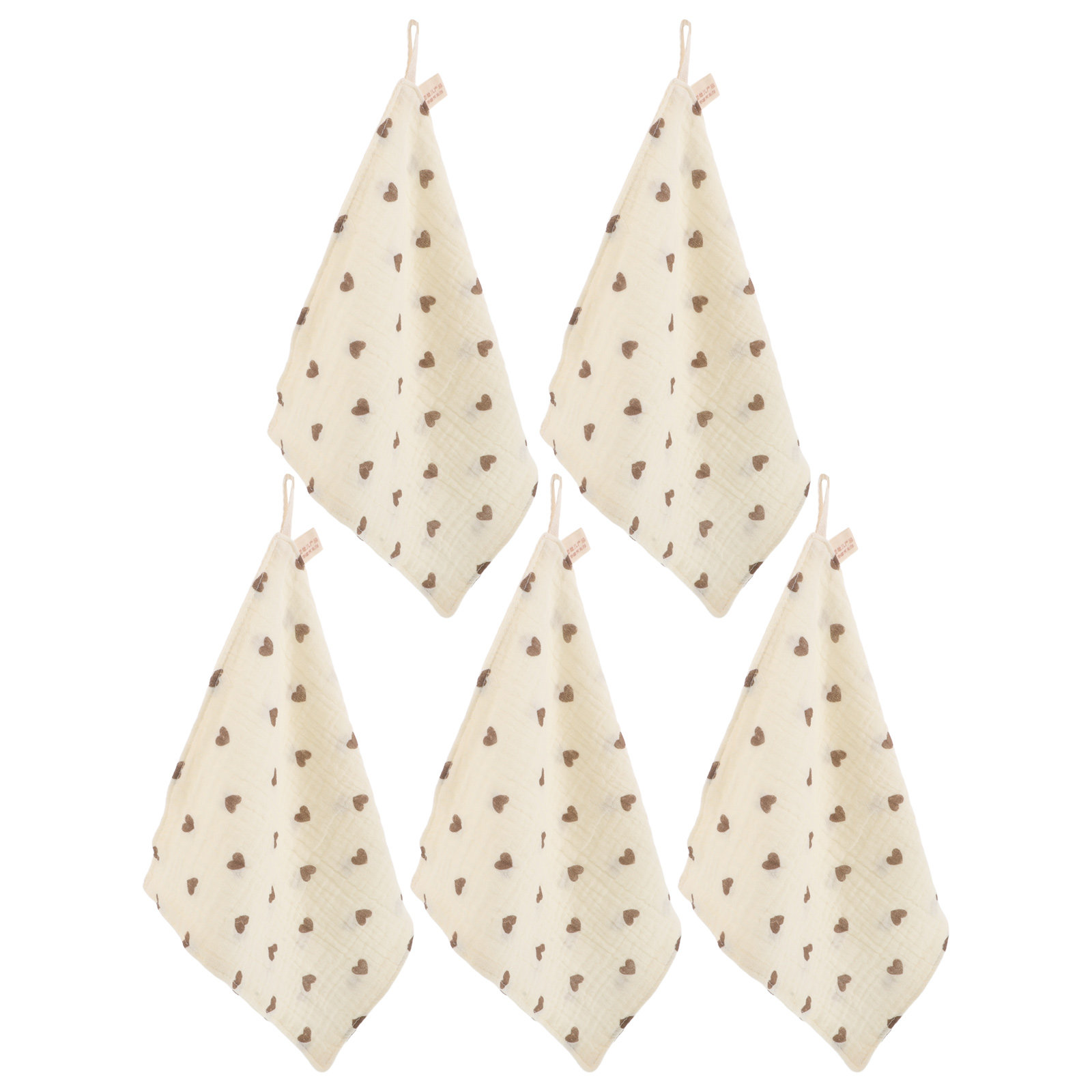 Skincare Newborn - 5Pcs Baby Washcloths Soft Cotton Muslin
