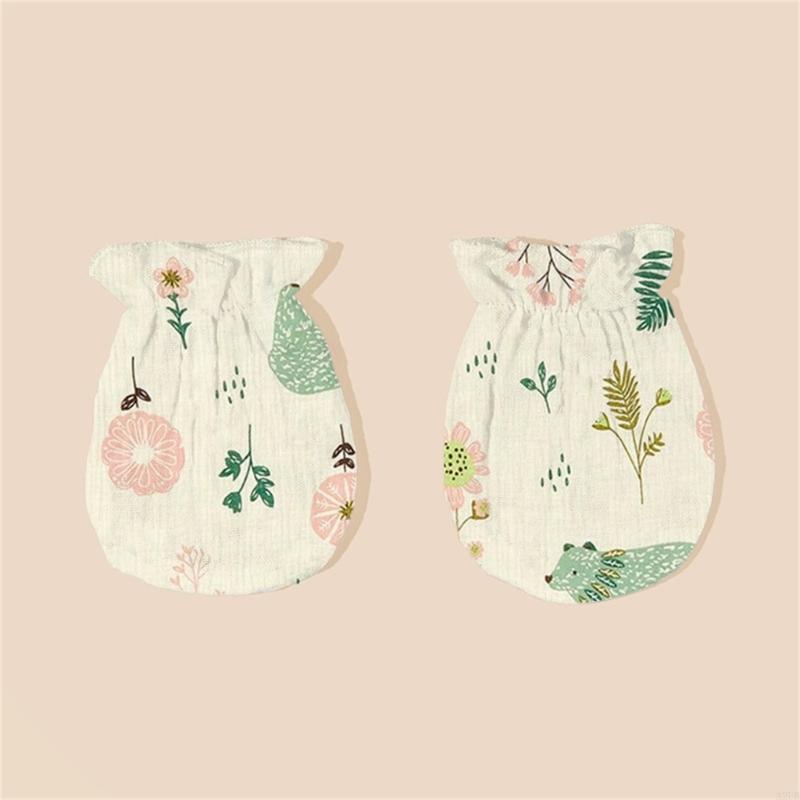 1 Pair Newborns Cotton Mittens - Skincare Newborn review and price