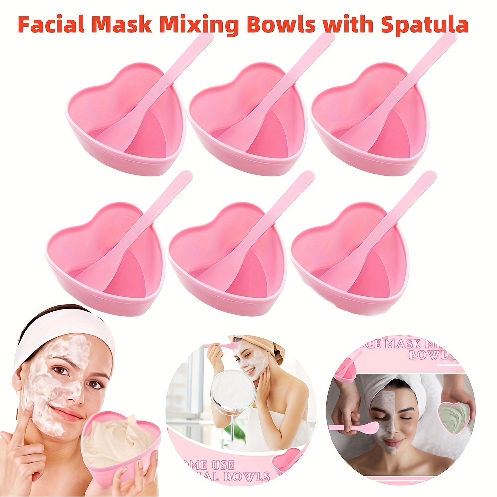 6-piece Pink Heart Shaped Faci - Skincare Viral Tiktok review and price