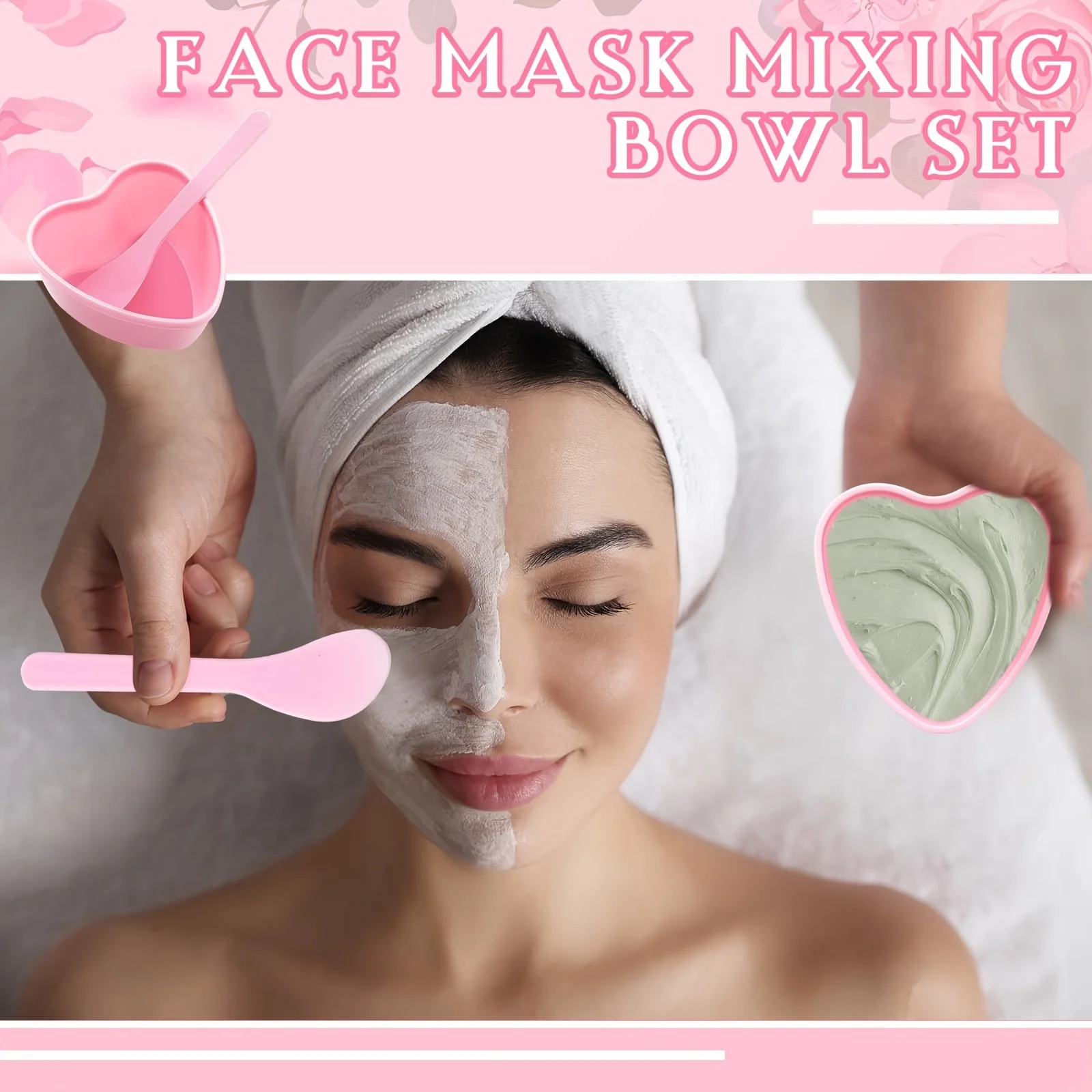 6-piece Pink Heart Shaped Faci - Skincare Viral Tiktok review and price