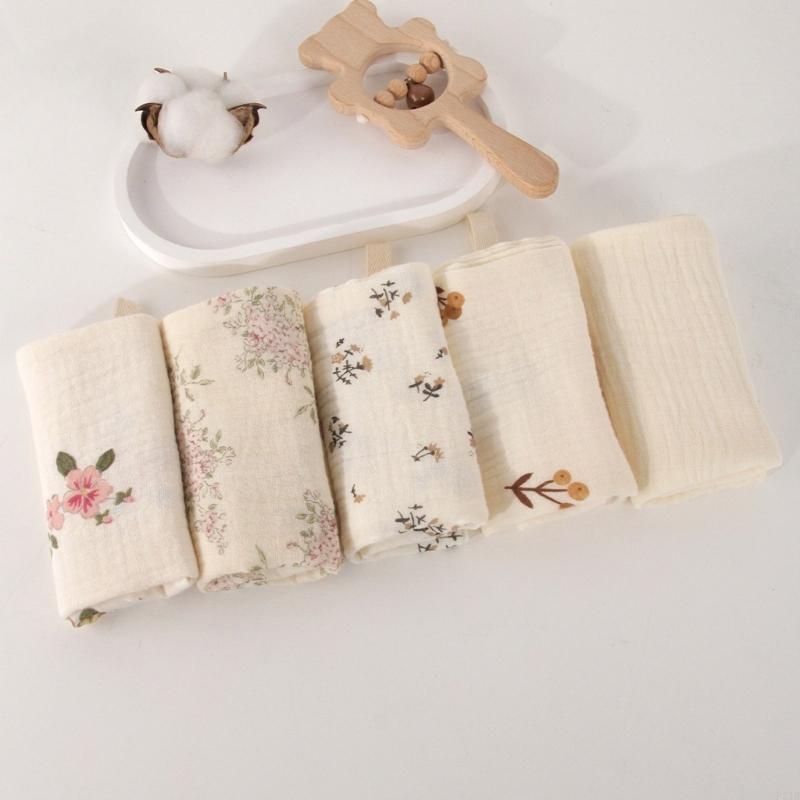 5Pcs/set Cotton Baby Burp Clot - Skincare Newborn review and price