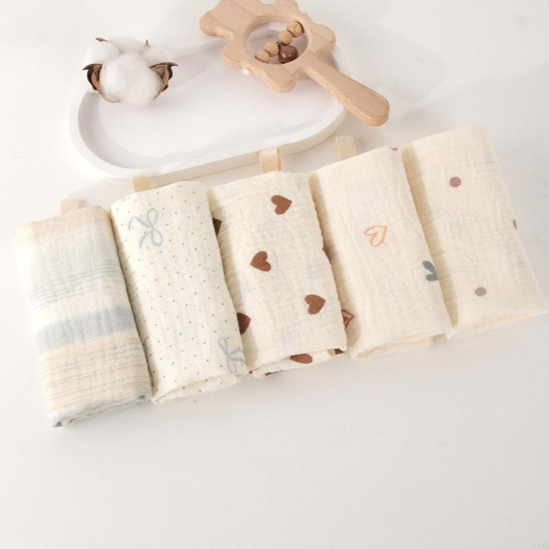5Pcs/set Cotton Baby Burp Clot - Skincare Newborn review and price